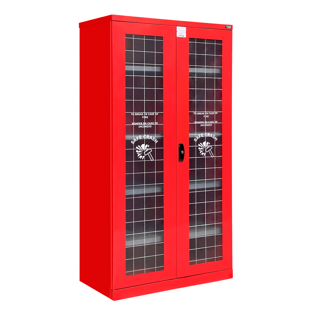 Durable Metal Safety Cabinet with High-Powered Magnet and Adjustable Shelves - 40.28 x 21.85 x 78.74 inches, 1,764 lbs Capacity - FAA140401