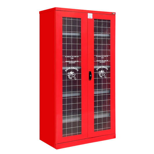 Durable Metal Safety Cabinet with High-Powered Magnet and Adjustable Shelves - 40.28 x 21.85 x 78.74 inches, 1,764 lbs Capacity - FAA140401