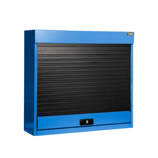 Cabinet with louvered shutter FBL701260 Blue - Secure Tool Organization, Blue Color Option, Wall or Workbench Mounted Storage Solution. Ideal Compatibility for garages, workshops, and Industrial Spaces.
