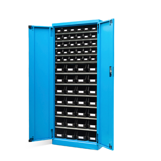 Metal Cabinet with Doors and Containers FAK106654