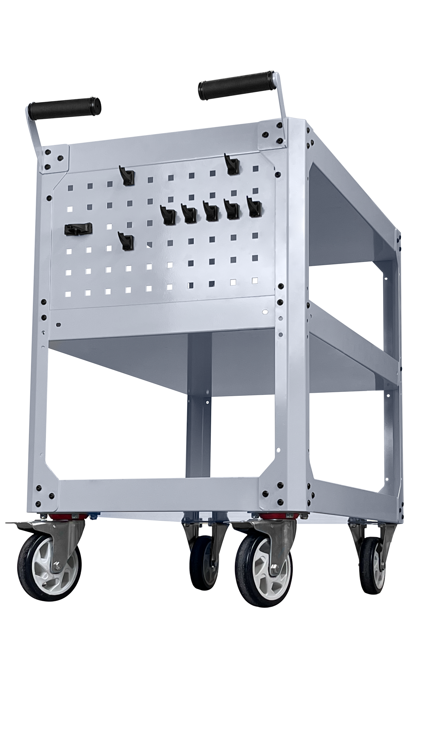 Heavy Duty Industrial Cart FCR009100 with Swivel and Fixed Casters - FCR0091