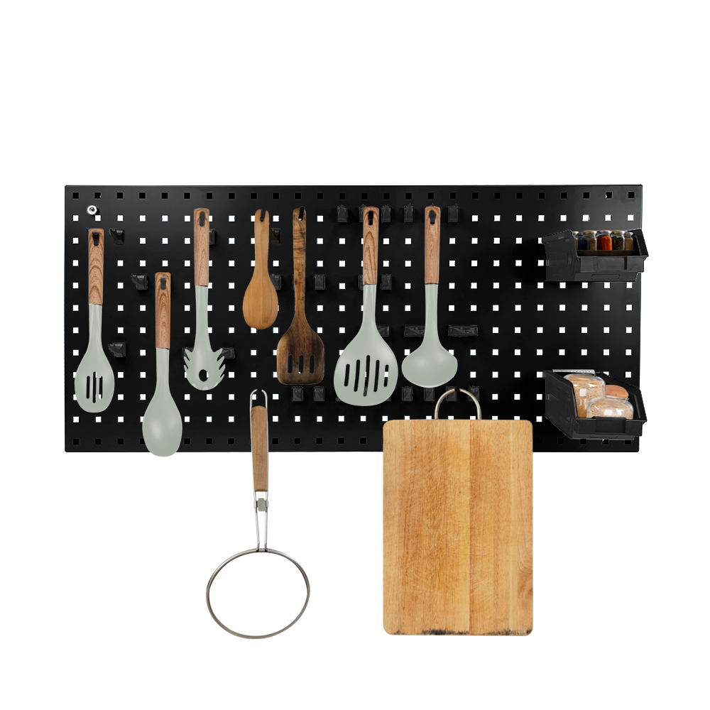 Wall Panel FBL122051 (38.58 x 17.72h.): Maximize Order with our Pegboard Wall Organizer for Heavy Work Spaces, Garages, Home, and Industries.