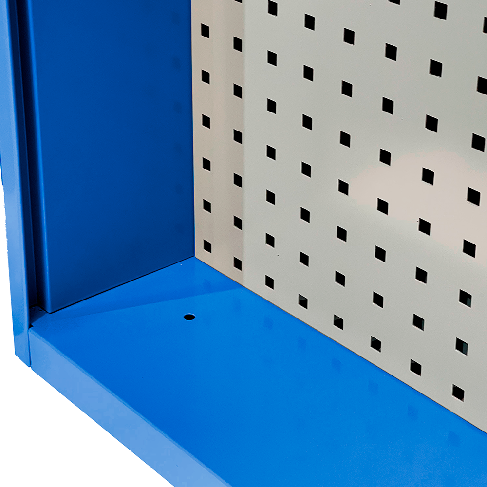 Cabinet with louvered shutter FBL701260 Blue - Secure Tool Organization, Blue Color Option, Wall or Workbench Mounted Storage Solution. Ideal Compatibility for garages, workshops, and Industrial Spaces.