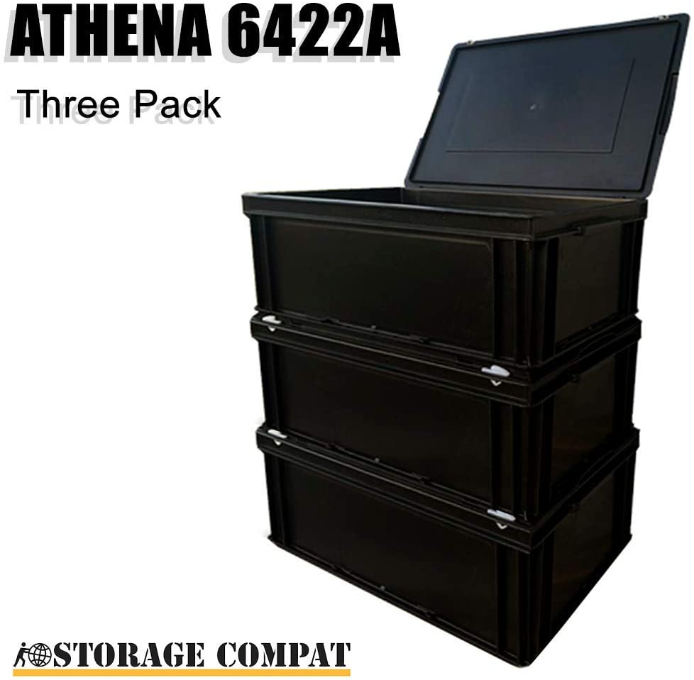 Plastic Container 6422A x3 (Lid included)