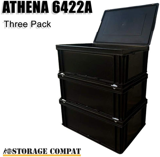 Plastic Container 6422A x3 (Lid included)