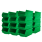 Storage Compat Plastic Stacking Bins for storage Zeus 1PLZ06, 6.30 x 3.74 x 2.95 inches (24-Pack)