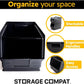 Storage Compat Bins - drawer organizer Zeus 3PLZ - Ideal for Warehouses, Workshops and Assembly Lines, Screws and Nails, Hardware and Tool Storage, Black, 13.77x7.87x7.87 Inches, (Pack x9)