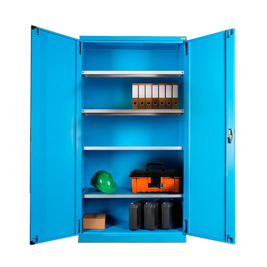 Heavy-Duty metal cabinet FAA140001 (40.28 x 21.85 x 78.74h inches), Spacious Storage, locking cabinet with Adjustable Shelves, blue, Secure Storage, Garage Cabinet, for Office, Home, and Gym