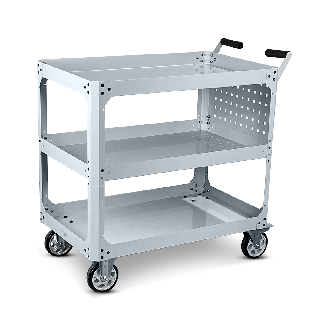 Heavy Duty Industrial Cart FCR009100 with Swivel and Fixed Casters - FCR0091
