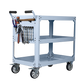 Heavy Duty Industrial Cart FCR009100 with Swivel and Fixed Casters - FCR0091