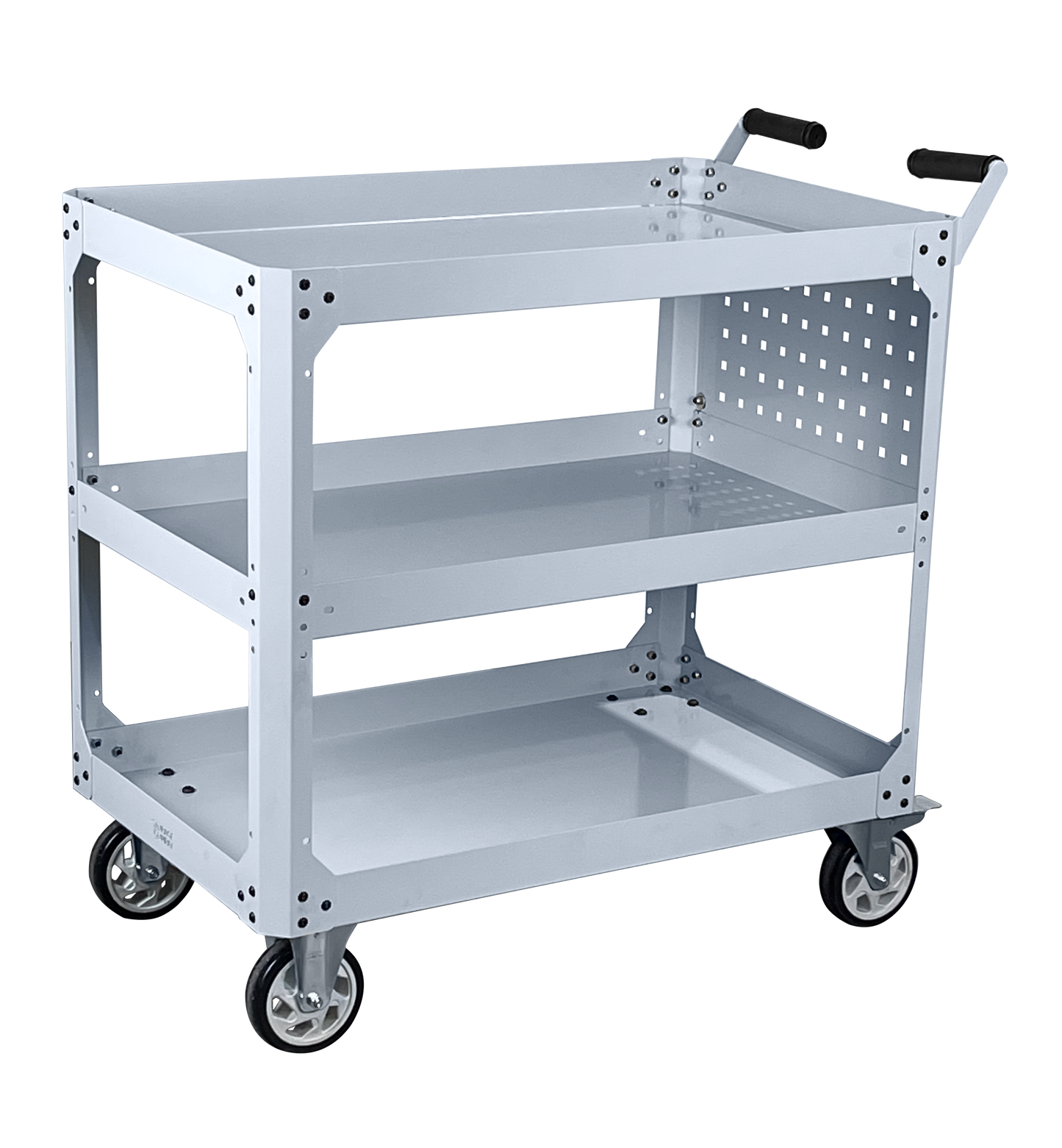 Heavy Duty Industrial Cart FCR009100 with Swivel and Fixed Casters - FCR0091