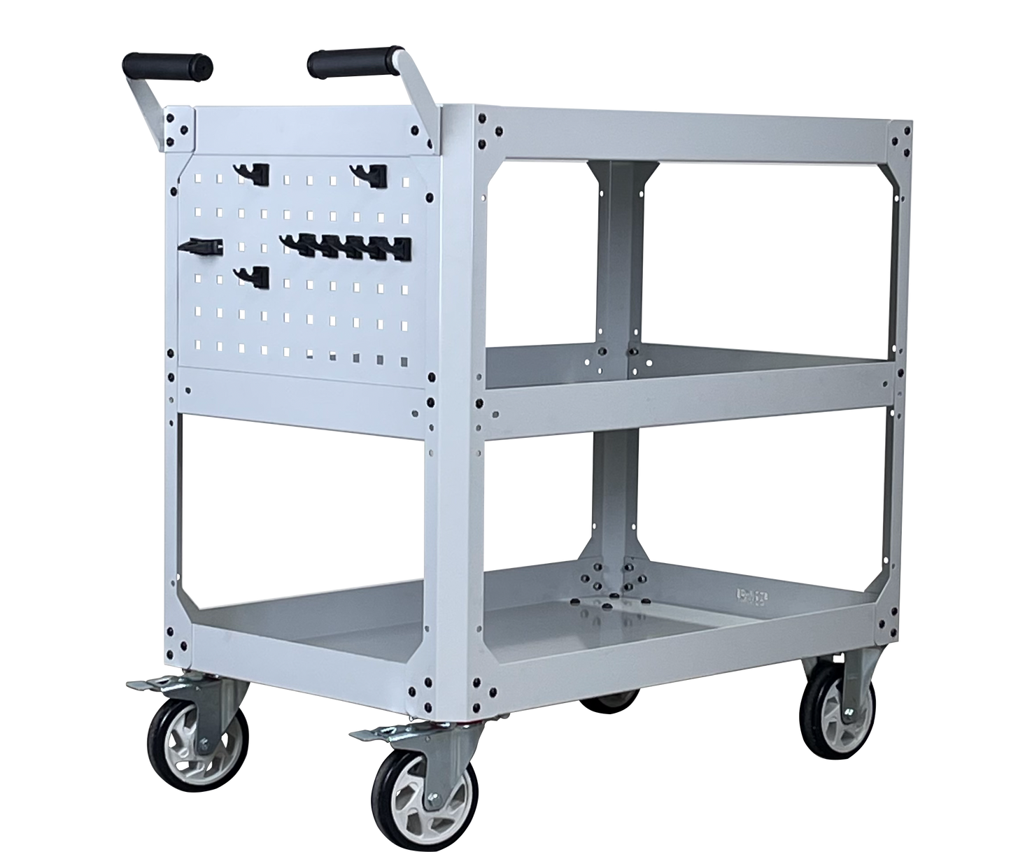 Heavy Duty Industrial Cart FCR009100 with Swivel and Fixed Casters - FCR0091