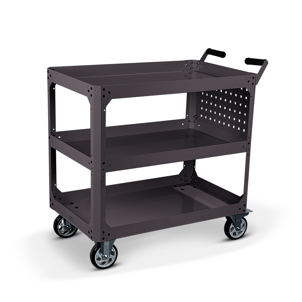 Heavy Duty Industrial Cart FCR009100 with Swivel and Fixed Casters - FCR0091