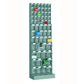 Metal Rear panel with plastic transparent tilting bins