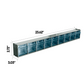 2 Horizontal Plastic Organizer Storage System Cabinet PRACTIBOX PPTPR0901