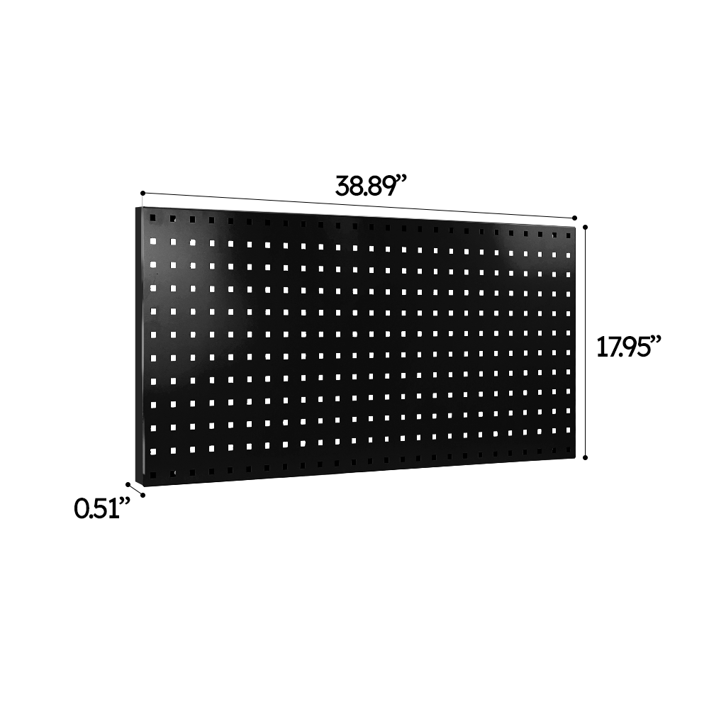 Wall Panel FBL122051 (38.58 x 17.72h.): Maximize Order with our Pegboard Wall Organizer for Heavy Work Spaces, Garages, Home, and Industries.