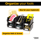 Storage Compat Plastic Stacking Bins for storage Zeus 1PLZ06, 6.30 x 3.74 x 2.95 inches (50-Pack)